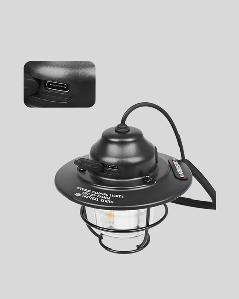 Outdoor Retro Kamp Işığı Uzun Ömürlü Pil Taşınabilir Suya Dayanıklı ürün görseli 1