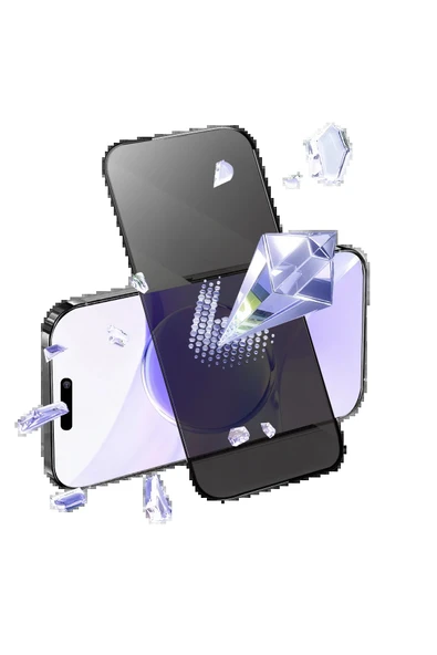 Apple iPhone 16 Bilvis 5in1 5D Magic Hayalet Cam Ekran Koruyucu - Siyah-(5796) - Resim 4