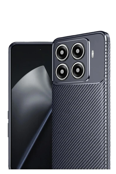 Xiaomi Mi 15T Pro Auto Focus Karbon Kapak - Lacivert-(5796) - Resim 2