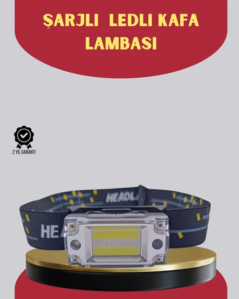 Şarj Edilebilir LED KAFA Feneri 215 Lümen XPE COB Güçlü Aydınlatma ürün görseli 1