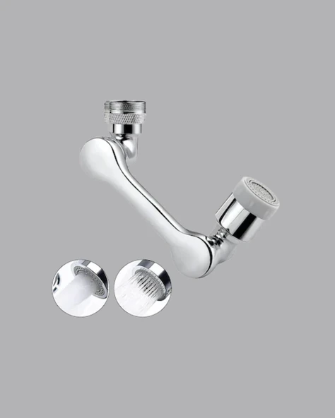 1080° Dönebilen Musluk Başlığı Robotik Kol Havalandırıcı Çok Yönlü Su Yönlendirme ürün görseli 1