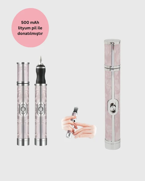 Ergonomik Saplı 20.000 RPM Hız Kontrollü Manikür Pedikür Makinesi - Resim 2