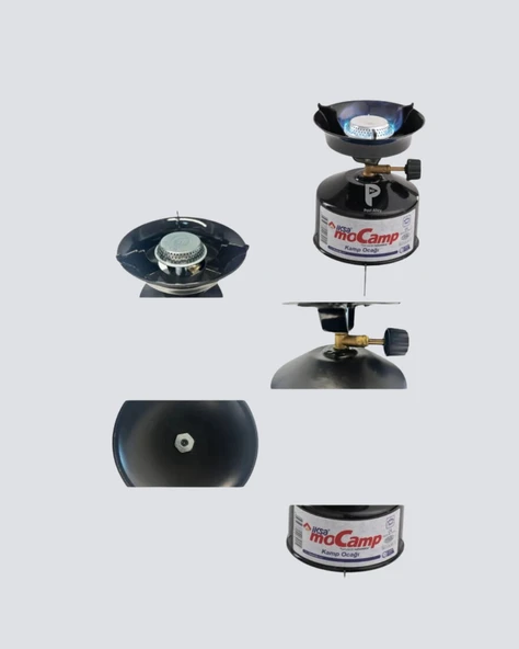 Taşınabilir Kamp Ocağı Seti Pişirme Alanı Ayarlanabilir Alev - Resim 2