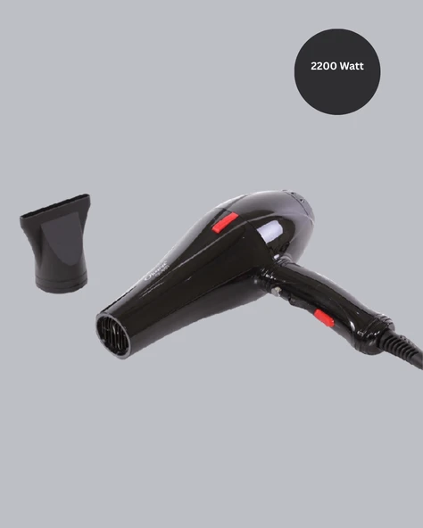 Profesyonel 2200W Fön Makinesi Soğuk Sıcak Üflemeli İki Kademeli - Resim 5