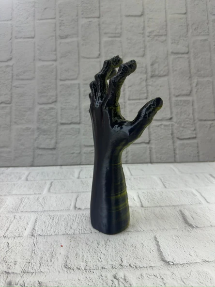 Dekoratif El Heykeli 22×7 cm Fantastik Koleksiyonluk Masaüstü Figür - Resim 3