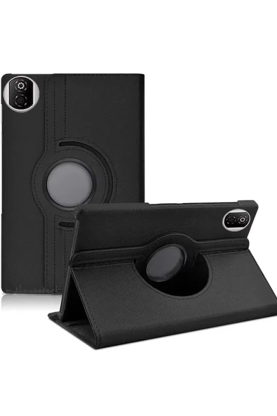 Huawei Honor Pad X7 360 Tablet Deri Kılıf - Siyah-(5796) ürün görseli 1