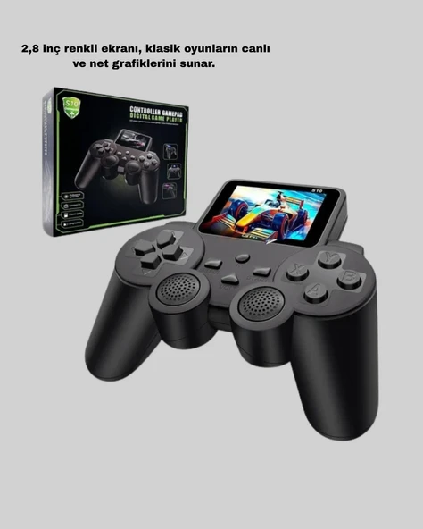 Atari S10 Taşınabilir Retro Oyun Konsolu 2.8 İnç Renkli Ekran Nostaljik - Resim 4