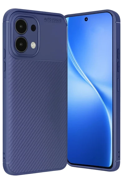 Oppo A6 Pro 4G Auto Focus Karbon Kapak - Lacivert-(5796) ürün görseli 1