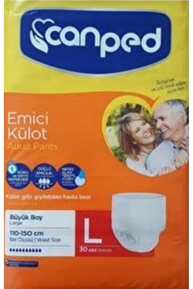 Canped Emici Külot Hasta Bezi Büyük Beden (LARGE) ürün görseli 1