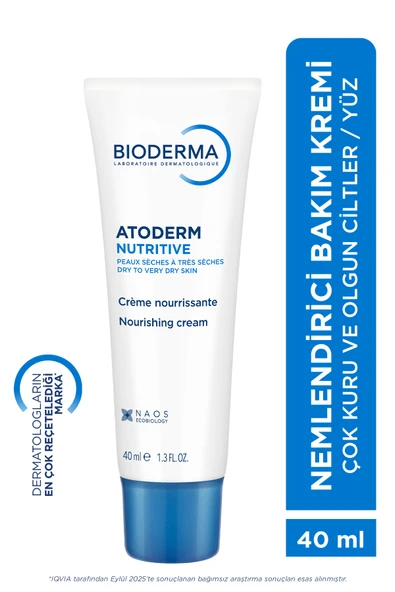 Bioderma Atoderm Nutrition Çok Kuru Olgun Cilt Besleyici Nemlendirici Yüz Kremi Avokado ve Shea Yağı 40 ml ürün görseli 1
