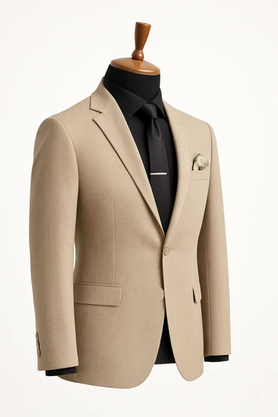 Erkek İtalyan Kesim Tek Düğmeli Blazer Ceket  Klasik ve Modern Şıklık - Resim 8