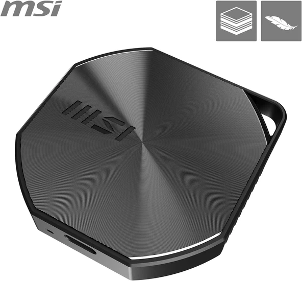 MSI SSD DATAMAG 20GBPS 2TB PC MAC IPHONE ANDROID KONSOL UYUMLU USD3.2 GEN2x2 R:1600MB/S W: 1500 MB/S HARİCİ TAŞINABİLİR SSD - Resim 3
