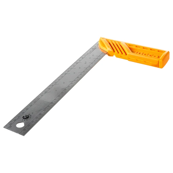 Ingco HAS123002 300mm Endüstriyel Açılı Çelik Gönye/Cetvel - Resim 3