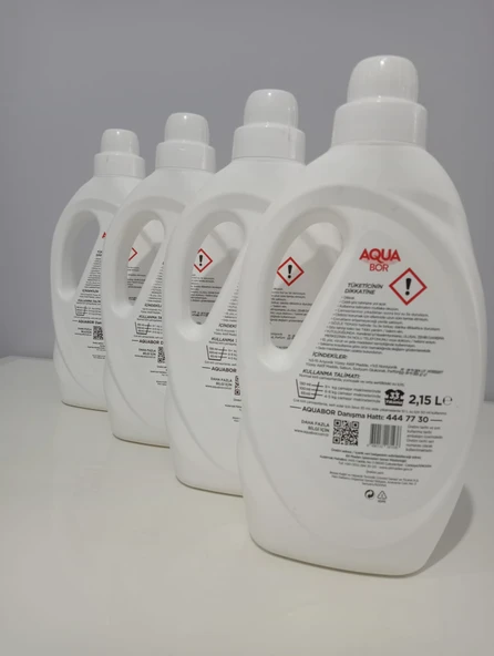AQUA BOR DOĞAL MİNERALLİ SIVI DETERJAN BEYAZLAR 4 ADET - Resim 2