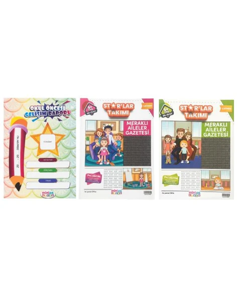 Starlar Takımı Okul Öncesi Eğitim Seti Minipa Çocuk - Resim 2