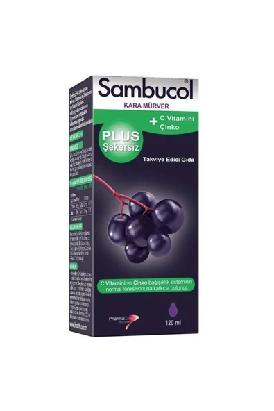 Sambucol Plus Şekersiz Takviye Edici Gıda 120 ml ürün görseli 1