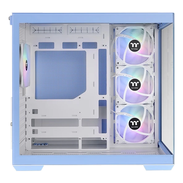 Thermaltake View 380 850W 80+ Gold ARGB USB 3.2 Hydrangea Blue ATX Mid Tower Kasa CA-3Z2-85MFWE-00 - Resim 3
