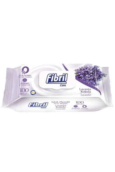 Fibril Islak Havlu Mendil 100 Yaprak Lavanta Plastik Kapaklı (48 Lİ SET) 4800 Yaprak - Resim 2