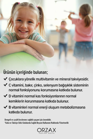 Ocean Vm Vitamin Mineral 150ml Portakallı Şurup - Resim 4