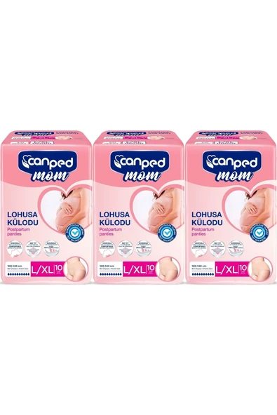 Canped Mom Lohusa Külodu - Külot Bez L - Large - Büyük / XL - Extra Large - 30 Adet (3PK*10) ürün görseli 1