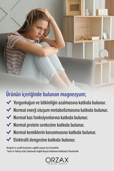 Ocean ExtraMag Üçlü Kombinasyon Magnezyum 200 mg Takviye Edici Gıda 30 Tablet - Resim 4