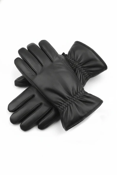 DeepSEA Erkek İçi Kürklü Dokunmatik Ekran Uyumlu Suni Deri Eldiven 2600164 - Resim 5