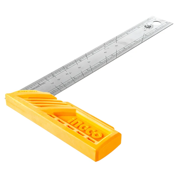 Ingco HAS123002 300mm Endüstriyel Açılı Çelik Gönye/Cetvel - Resim 4