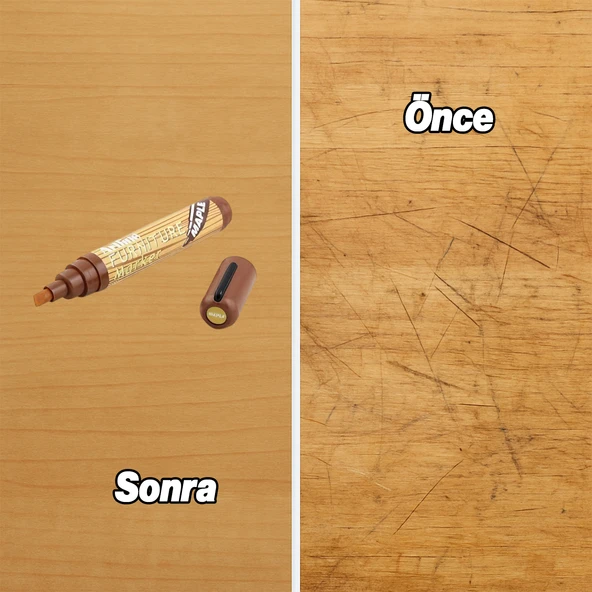 Akçaağaç Renk Mobilya Rötuş Kalemi Ahşap Masa Sehpa Dolap Kalem Parke Çizik Giderici Çatlak Kapatıcı - Resim 3