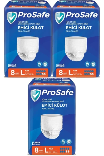PROSAFE Emici Külot Hasta Bezi Büyük-large 24 Adet (3PK*8) ürün görseli 1