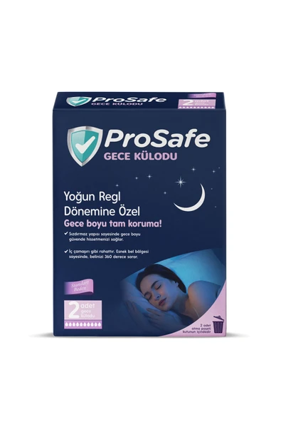 PROSAFE Gece Külodu Yoğun Regl Dönemine Özel 2 Paket 4 Adet - Resim 2