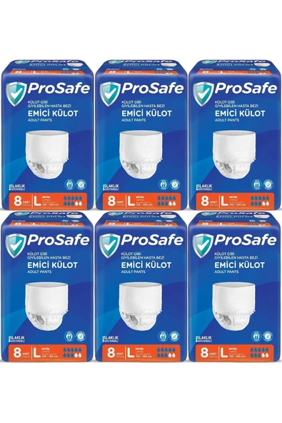 PROSAFE Emici Külot Hasta Bezi Büyük-large 48 Adet (6PK*8) ürün görseli 1