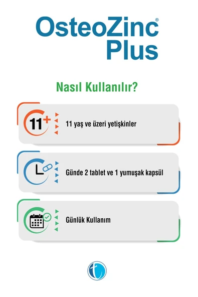Osteozinc Plus 60 Tablet + 30 Yumuşak Kapsül - Resim 4