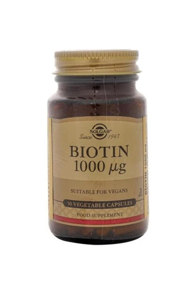 Solgar Biotin 1000 Mcg 50 Kapsül ürün görseli 1