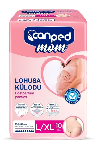 Canped Mom Lohusa Külodu - Külot Bez L - Large - Büyük / XL - Extra Large - 30 Adet (3PK*10) - Resim 2