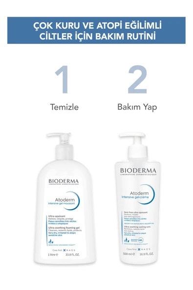 Bioderma Atoderm Intensive Gel-Cream Çok Kuru Atopi Eğilimli Cilt Yatıştırıcı Jel Krem Niasinamid 500 ml - Resim 8