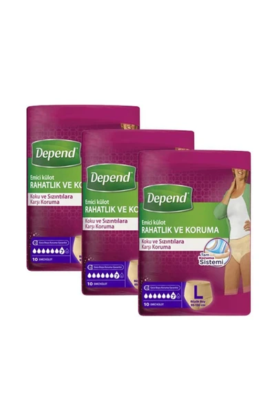 Depend Kadın Külot Large 30'lu - Resim 2