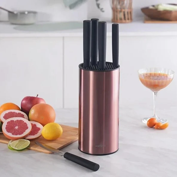 KARACA OSCAR ROSE 6 PARÇA BIÇAK SETİ ürün görseli 1