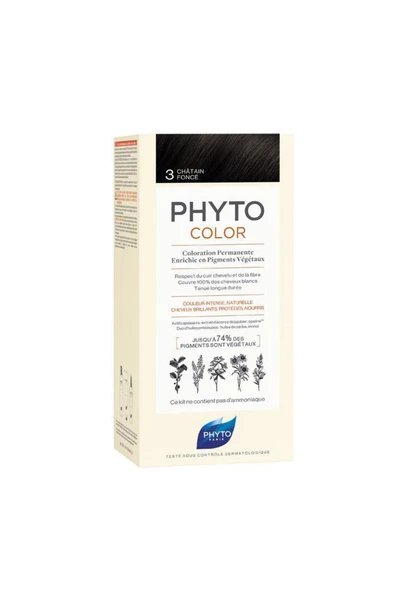 Phyto Color 3 - Koyu Kestane (bitkisel Saç Boyası) ürün görseli 1