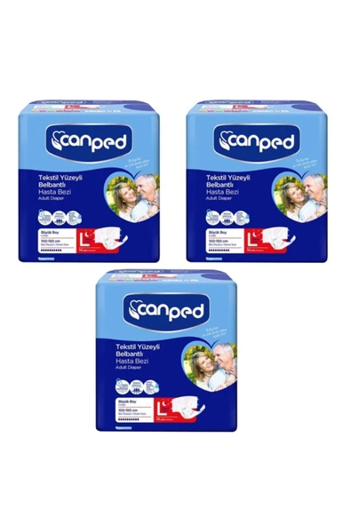 Canped Belbantlı Tekstil Hasta Bezi Eko GECE Büyük Boy 14lü 42Adt ürün görseli 1