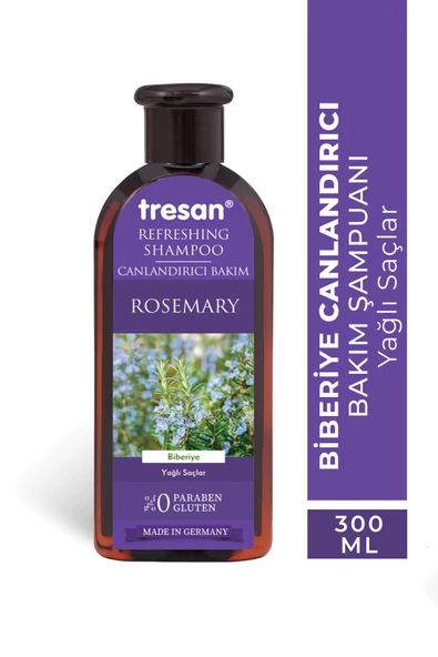 Tresan Biberiye Yağlı Saçlar İçin Bakım Şampuanı 300 ml ürün görseli 1