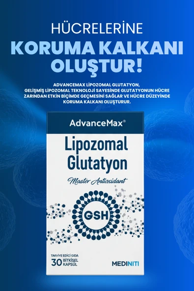 AdvanceMax Lipozomal Glutatyon 30 Kapsül - Resim 2