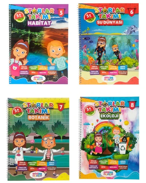 Starlar Takımı Okul Öncesi Eğitim Seti Minipa Çocuk - Resim 4