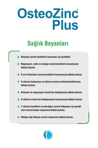 Osteozinc Plus 60 Tablet + 30 Yumuşak Kapsül - Resim 5