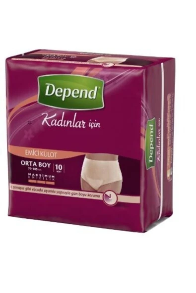 Depend Kadın Emici Külot Hasta Bezi Orta Boy Medium Beden 120 Adet - Resim 2