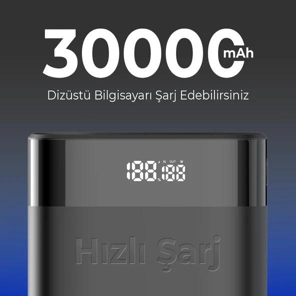 Bix PB140W 30000 mAh Hızlı Şarj Powerbank - Resim 4