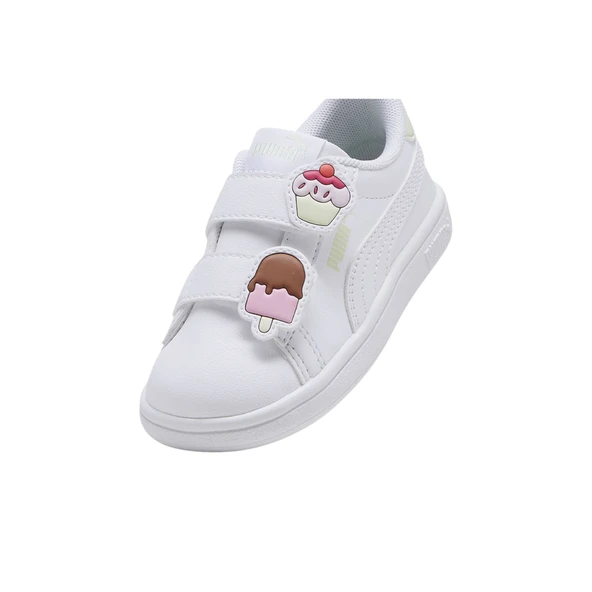 Smash 3.0 Badges Bebek Beyaz Spor Ayakkabı - Resim 7