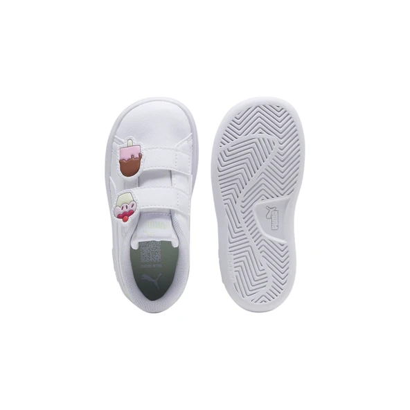 Smash 3.0 Badges Bebek Beyaz Spor Ayakkabı - Resim 6