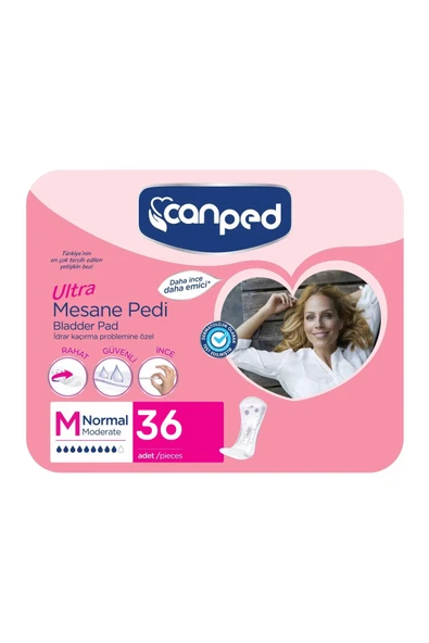 Canped Ultra Lohusa Mesane Pedi Normal (M-Orta) 3 Paket 36 Adet ürün görseli 1