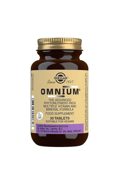 Solgar Omnium 30 Tablet ürün görseli 1