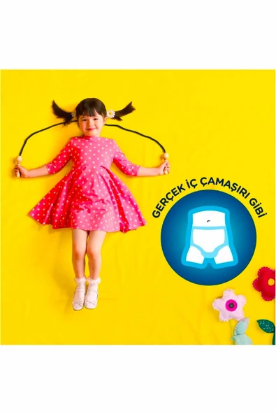 DryNites Huggies Dry Nites Emici Külot Kız 4-7 Yaş 17-30 Kg 10'lu - Resim 2